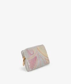 Fashion Bosanova Monedero color piedra con detalles bordados
