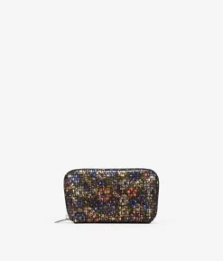 Outlet Bosanova Monedero de piel con estampado multicolor