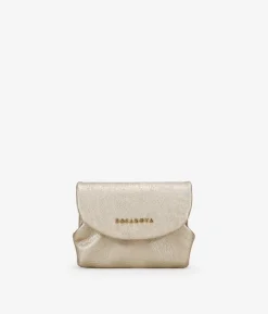 Discount Bosanova Monedero dorado con solapa y boquilla