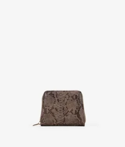 Outlet Bosanova Monedero marrón con grabado animal print