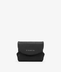 Clearance Bosanova Monedero negro con solapa y boquilla