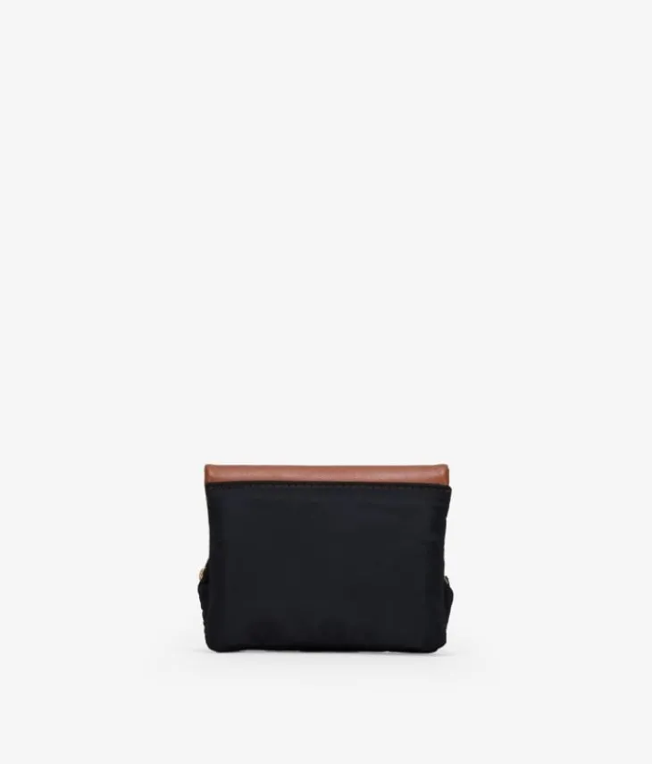 Outlet Bosanova Monedero negro con solapa y boquilla