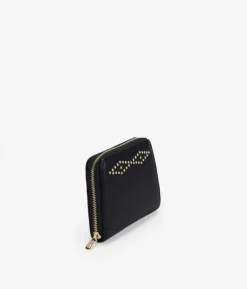 Sale Bosanova Monedero negro con tachas y cremallera