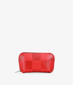 Outlet Bosanova Monedero piel rojo con cremallera