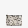 Best Bosanova Monedero plano con estampado animal print serpiente