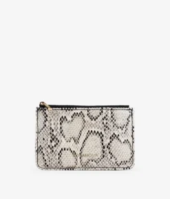 Best Bosanova Monedero plano con estampado animal print serpiente