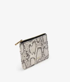 Best Bosanova Monedero plano con estampado animal print serpiente