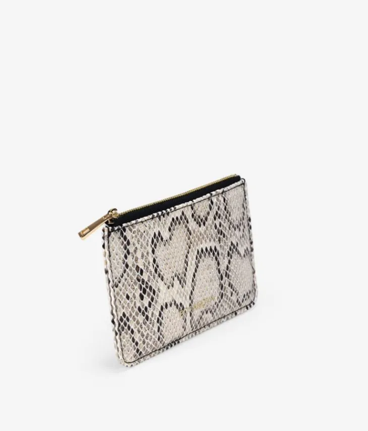 Best Bosanova Monedero plano con estampado animal print serpiente