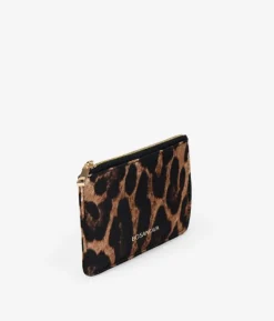 Fashion Bosanova Monedero plano con estampado animal print leopardo