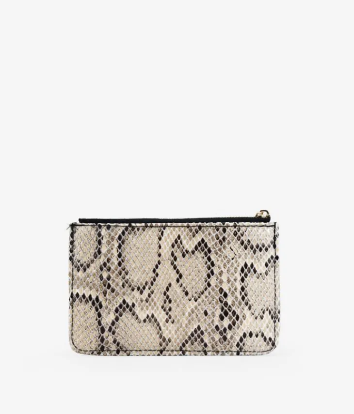 Best Bosanova Monedero plano con estampado animal print serpiente