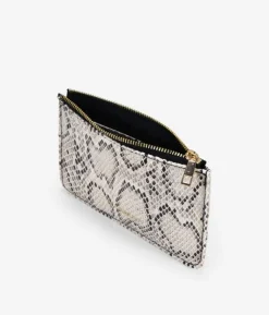 Best Bosanova Monedero plano con estampado animal print serpiente