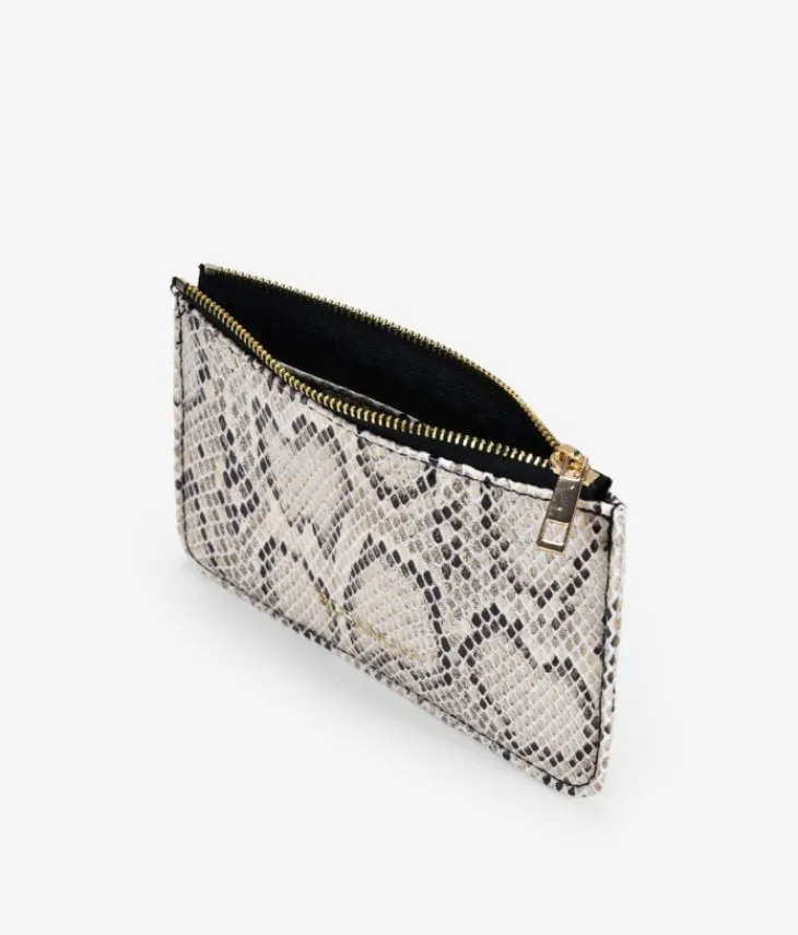Best Bosanova Monedero plano con estampado animal print serpiente