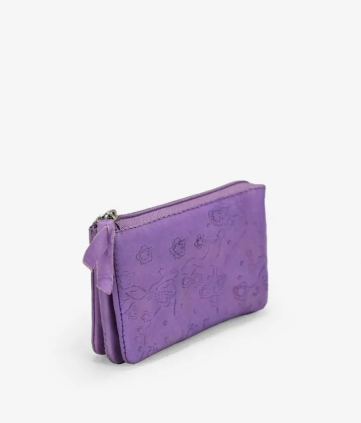 Outlet Bosanova Monedero rectangular piel lila