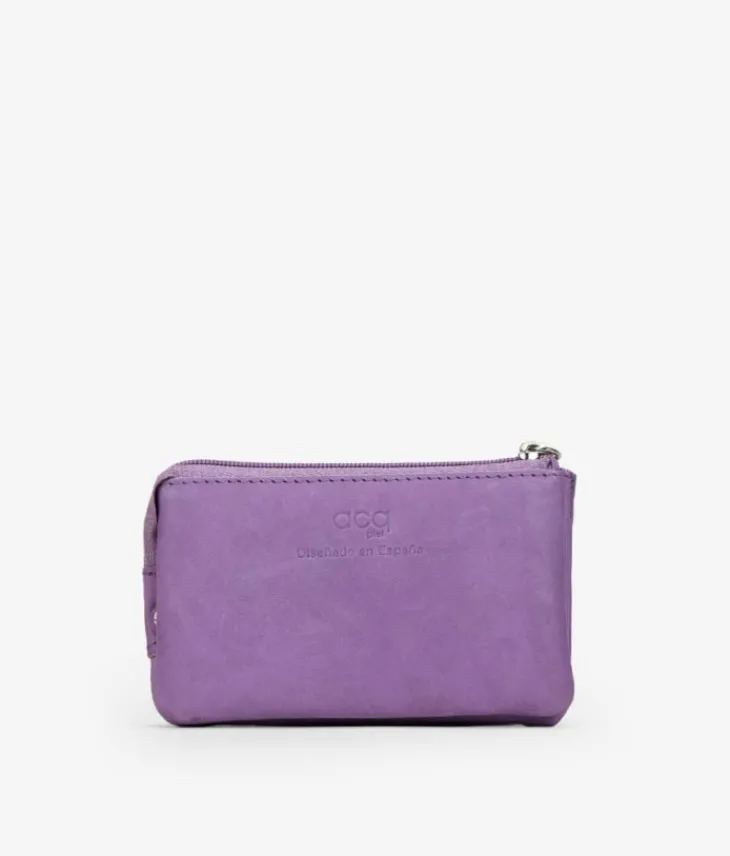 Outlet Bosanova Monedero rectangular piel lila