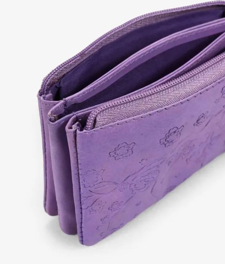 Outlet Bosanova Monedero rectangular piel lila