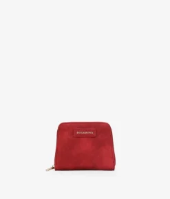 Outlet Bosanova Monedero rojo con cremallera y logo