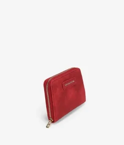 Outlet Bosanova Monedero rojo con cremallera y logo