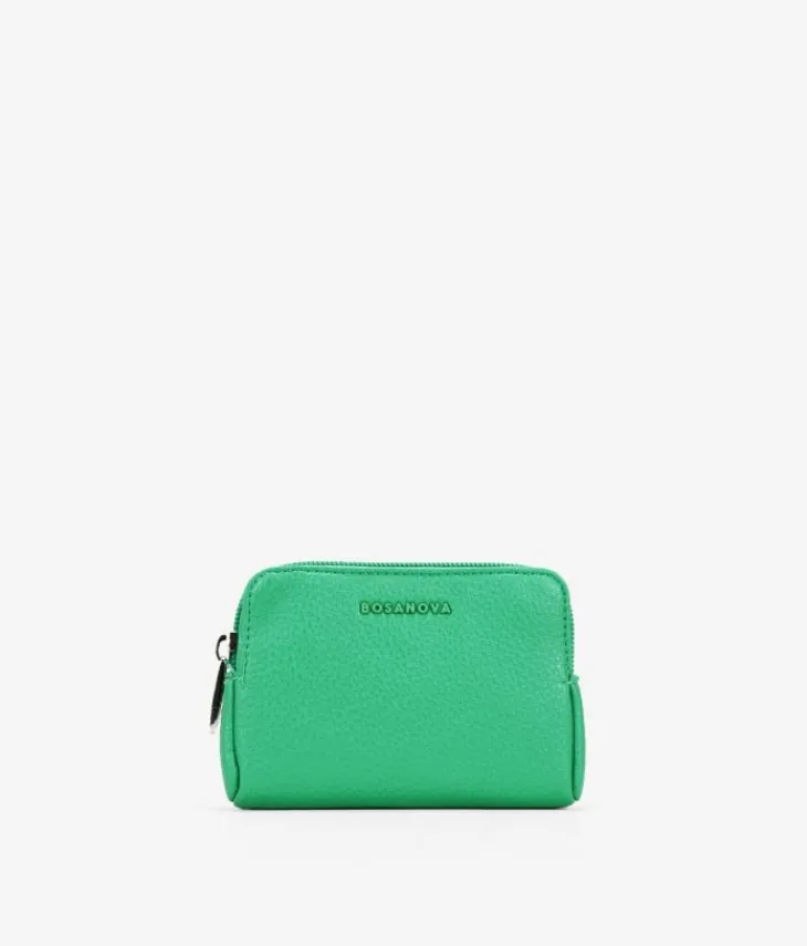Best Bosanova Monedero verde pequeño con cremallera