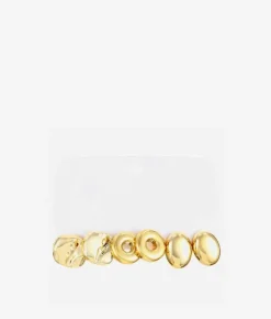 Online Bosanova Pack de pendientes dorados metálicos