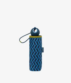 Clearance Bosanova Paraguas manual azul ondas con funda