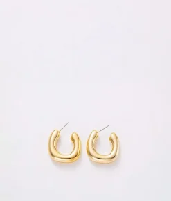 Best Bosanova Pendientes dorados aro minimalista