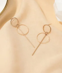 Clearance Bosanova Pendientes dorados geométricos