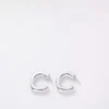 Discount Bosanova Pendientes plateados aro minimalista