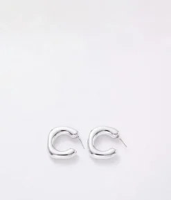 Discount Bosanova Pendientes plateados aro minimalista