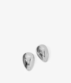 New Bosanova Pendientes plateados ovalados