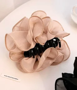 Sale Bosanova Pinza pelo beige tejido flor