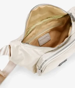 Best Bosanova Riñonera beige en nylon con bolsillo