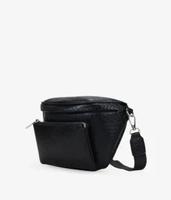 Discount Bosanova Riñonera negra con bolsillo y cremallera