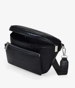 Discount Bosanova Riñonera negra con bolsillo y cremallera