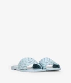 Discount Bosanova Sandalias azules planas con trenzado