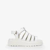 Best Bosanova Sandalias beige en piel con velcro