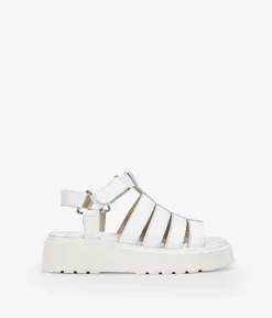 Best Bosanova Sandalias beige en piel con velcro