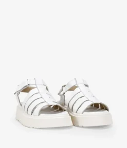 Best Bosanova Sandalias beige en piel con velcro