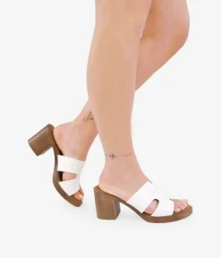 Online Bosanova Sandalias blancas con tacón