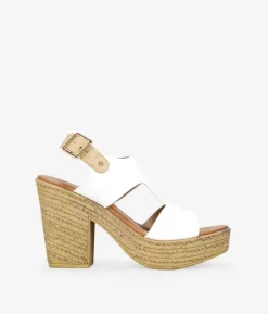 Best Bosanova Sandalias blancas con tacón