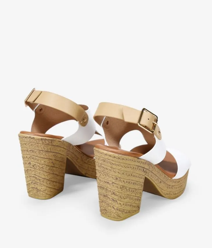 Best Bosanova Sandalias blancas con tacón