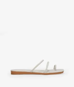 Best Bosanova Sandalias blancas de dedo con tiras
