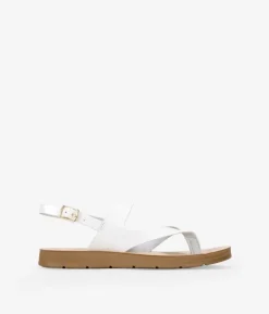 Best Bosanova Sandalias blancas de dedo con hebilla