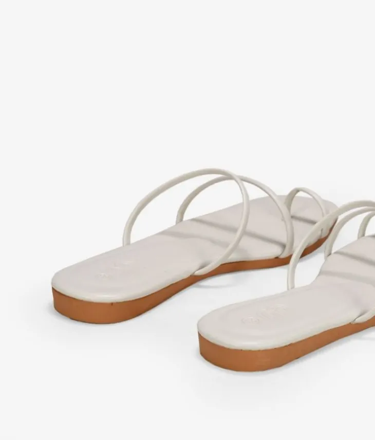 Best Bosanova Sandalias blancas de dedo con tiras