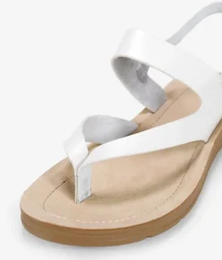 Best Bosanova Sandalias blancas de dedo con hebilla