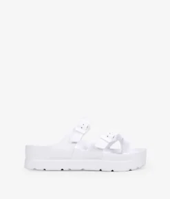 New Bosanova Sandalias blancas de goma con plataforma
