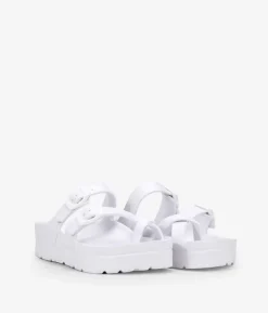 New Bosanova Sandalias blancas de goma con plataforma