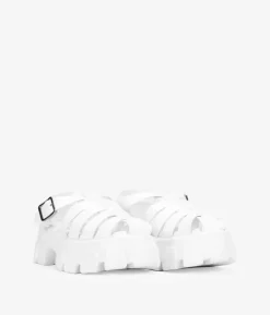 Best Bosanova Sandalias cangrejeras blancas con plataforma