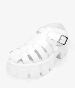 Best Bosanova Sandalias cangrejeras blancas con plataforma