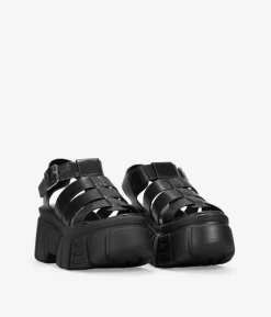 Clearance Bosanova Sandalias cangrejeras con plataforma negras