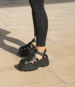 Best Bosanova Sandalias cangrejeras negras con plataforma